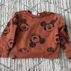 Disney Kid’s Brown Mickey Mouse Sweatshirt